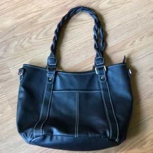 Black Vinyl Purse